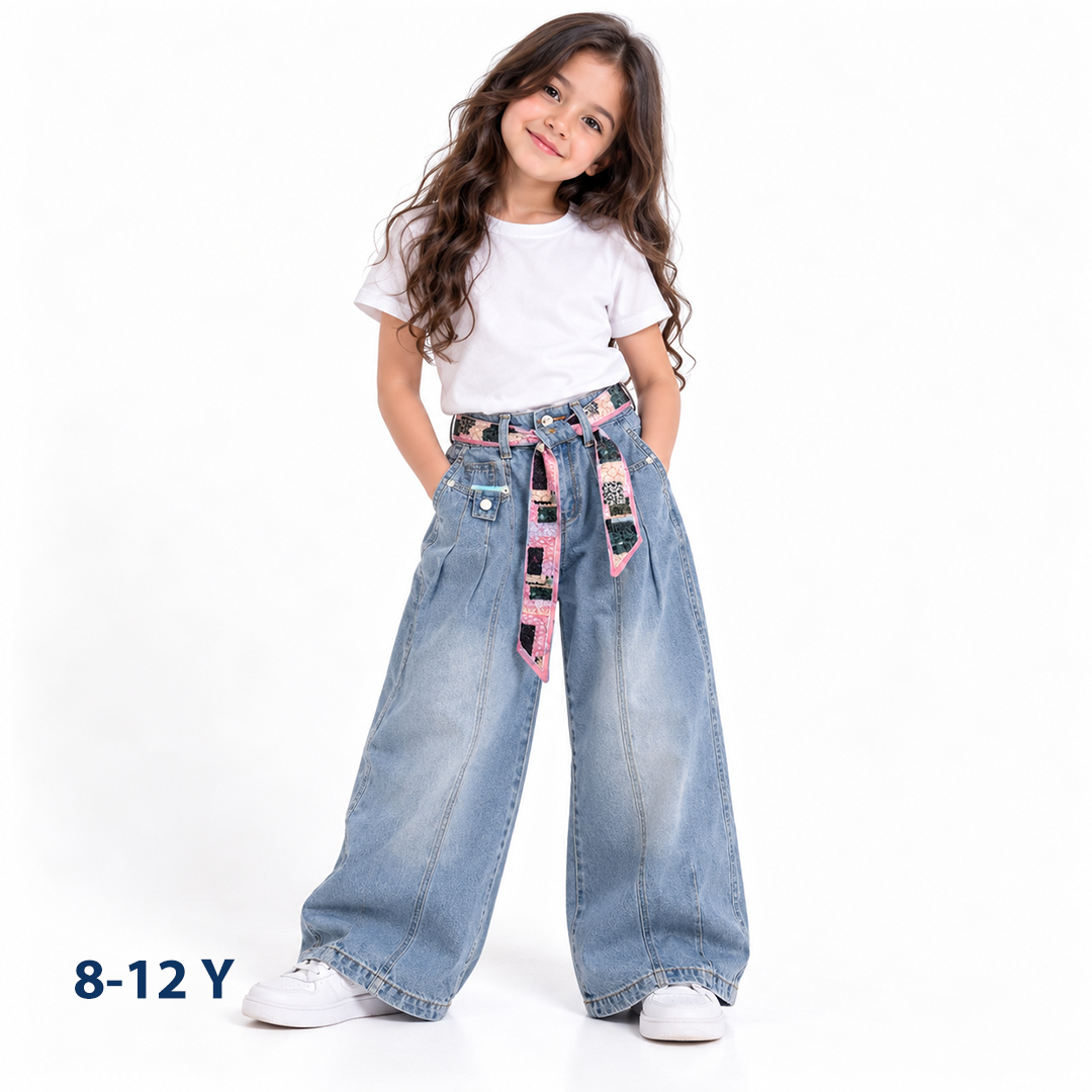 High-Waist Wide-Leg Jeans