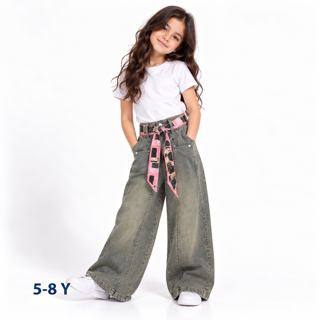 High-Waist Wide-Leg Jeans