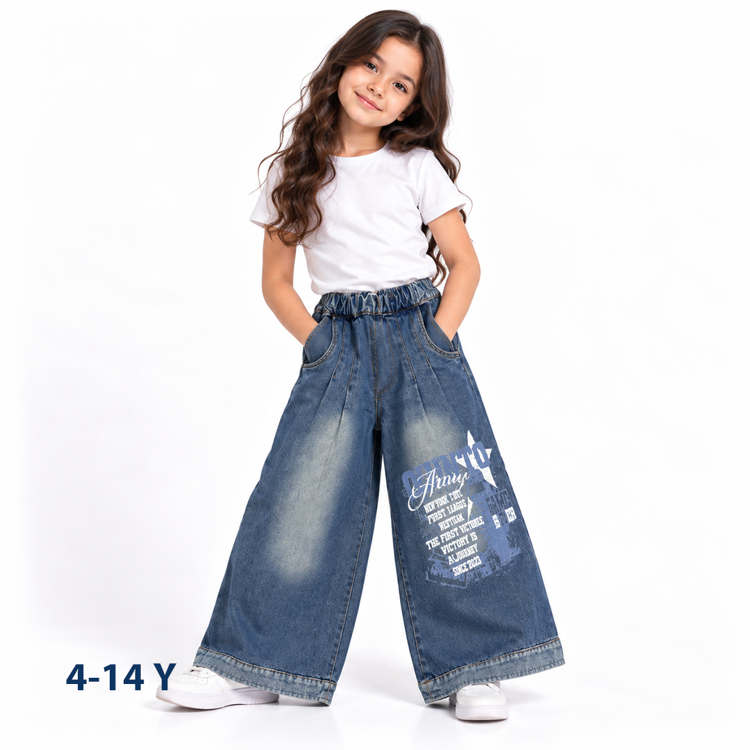 High-Waist Wide-Leg Jeans