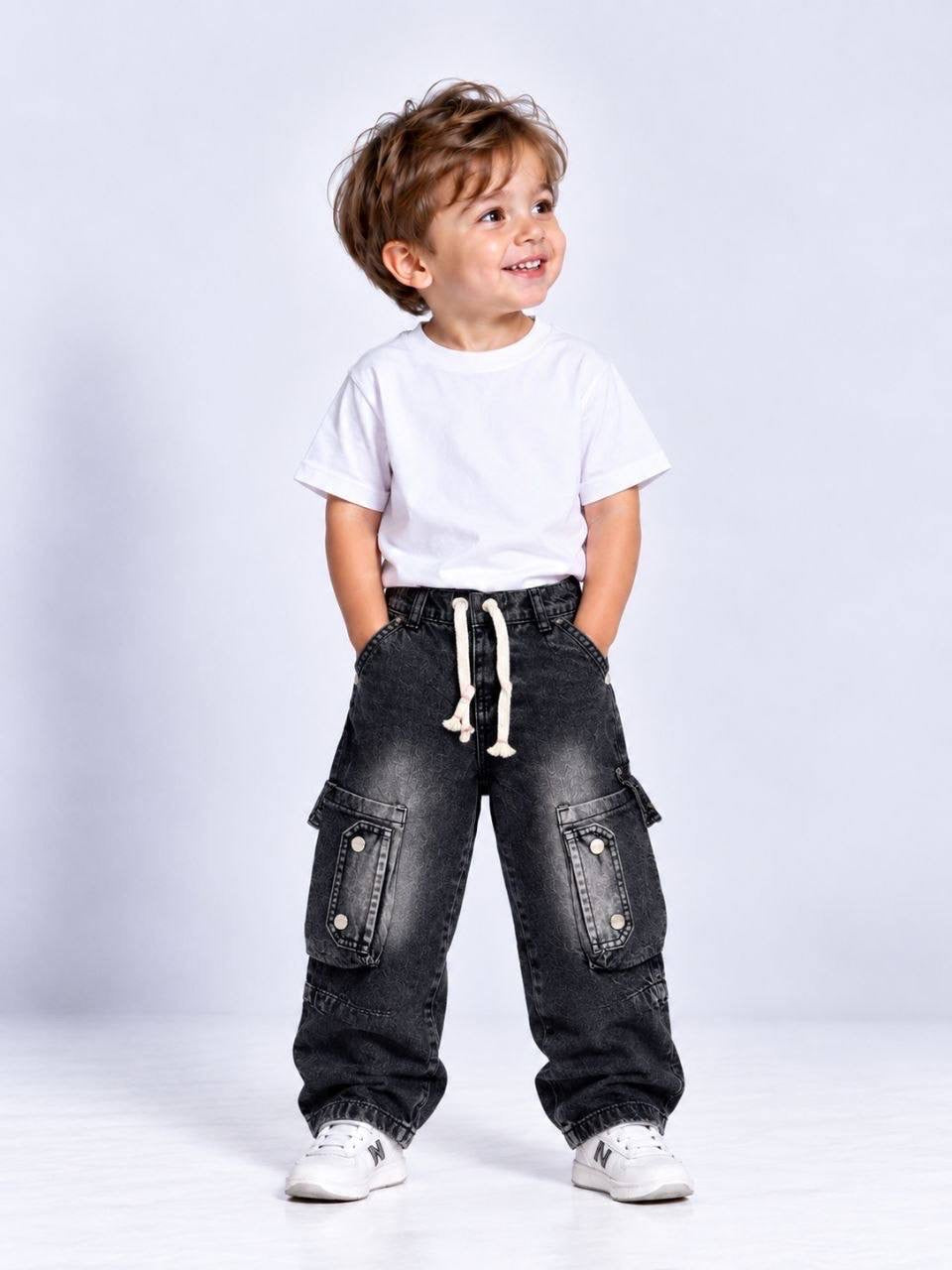 Boys Baggy Straight Denim