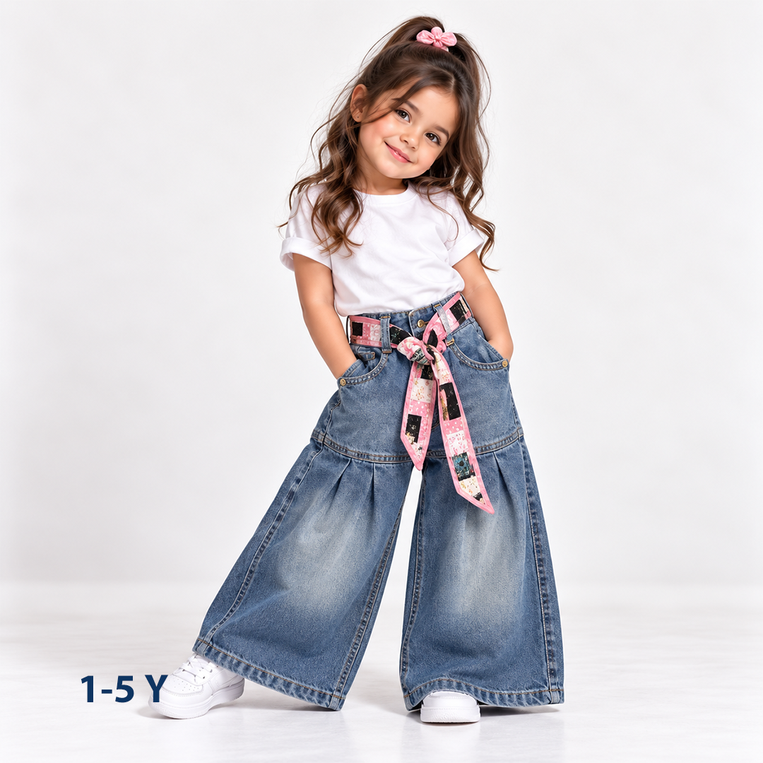 High-Waist Wide-Leg Jeans