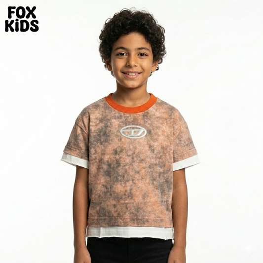 Bright children's Fox Kids T-shirt featuring colorful design, comfortable fabric, and playful style for kids.
