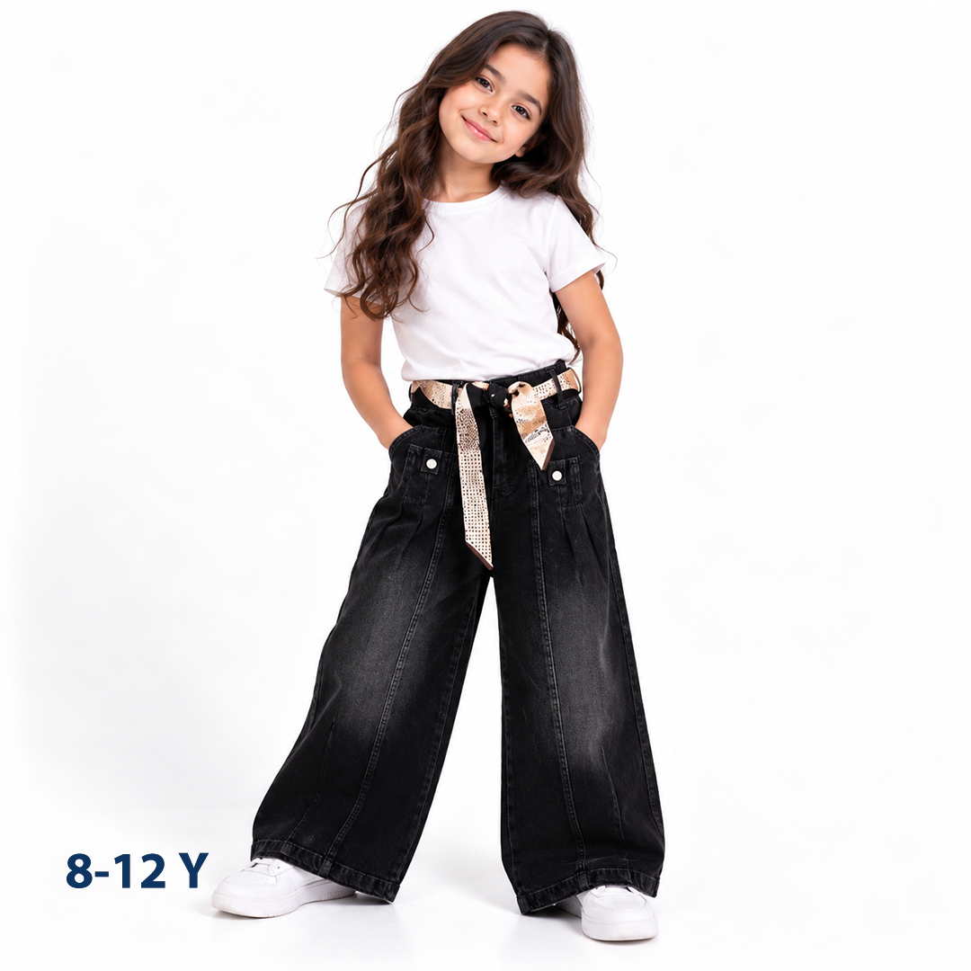 High-Waist Wide-Leg Jeans