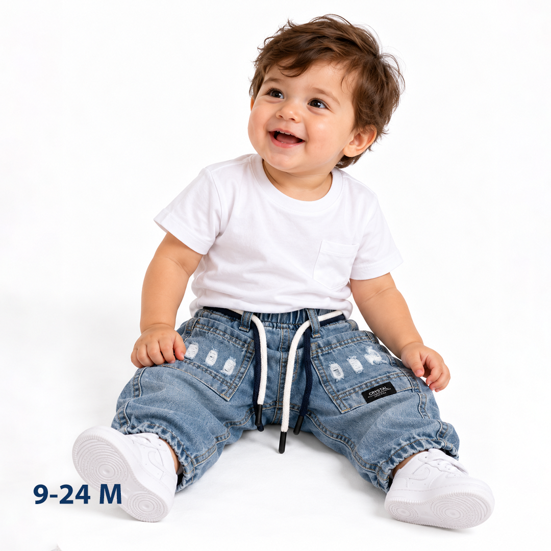 Denim Jogger Pants(Drawstring)
