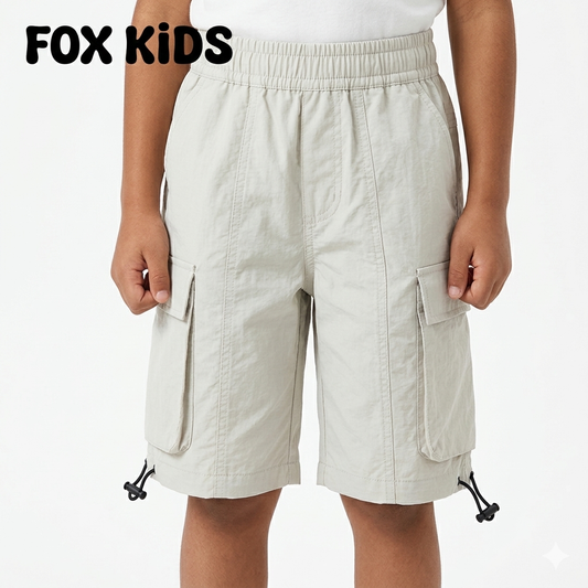 Children's waterproof shorts by Fox Kids, featuring durable fabric and vibrant color, designed for active outdoor play.