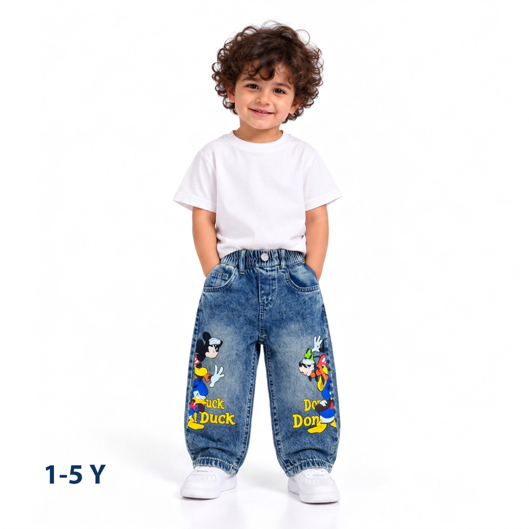 Wide leg jeans pants