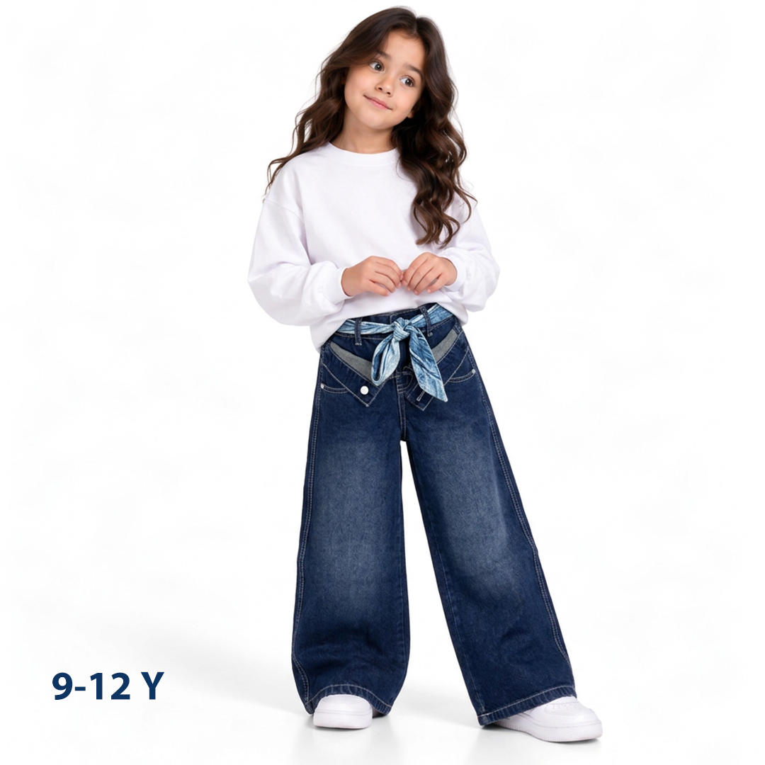 Wide leg jeans pants girls