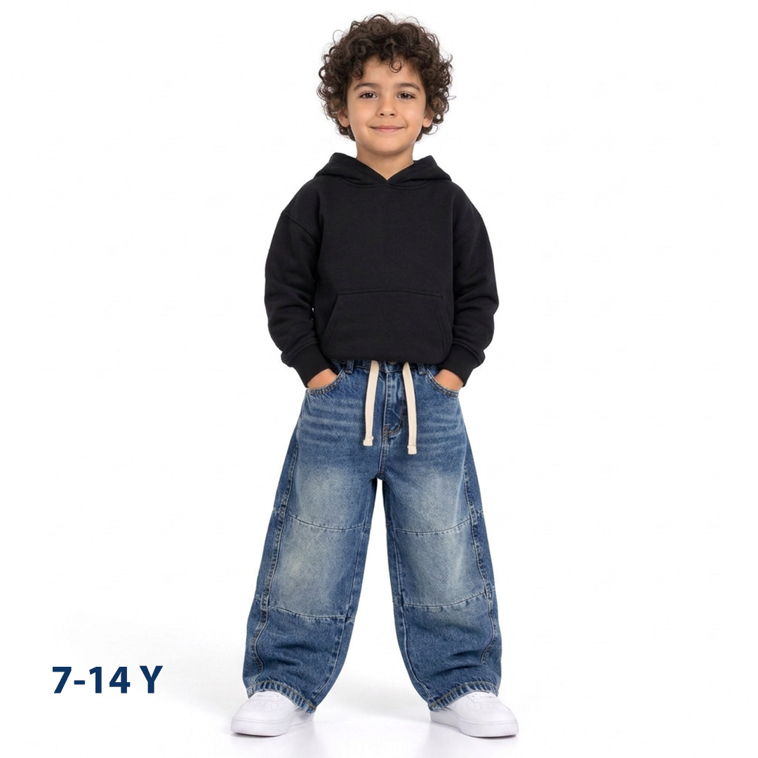 Wide leg jeans pants boys