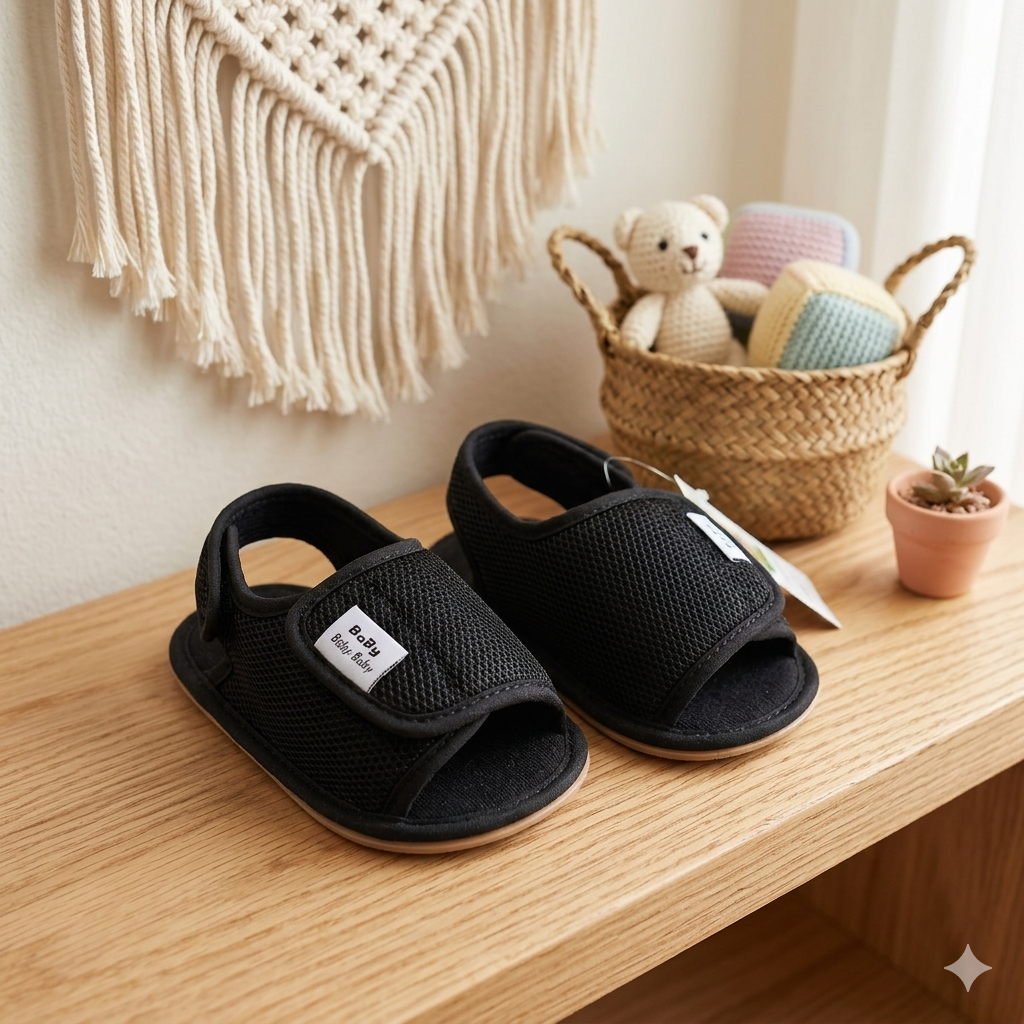 Baby sandals by Fox Kids featuring soft straps and colorful design, perfect for comfortable summer wear for infants.