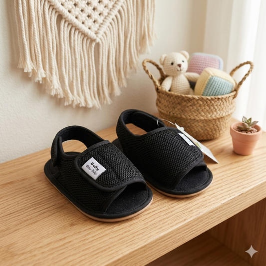 Baby sandals by Fox Kids featuring soft straps and colorful design, perfect for comfortable summer wear for infants.