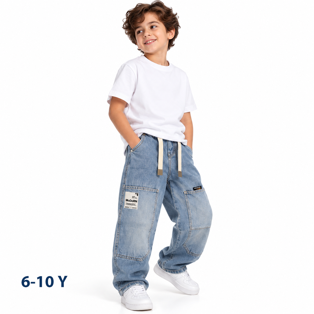 Boys Baggy Straight Leg Denim