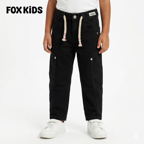 Kids' boys' pants by Fox Kids, featuring comfortable fit and casual style, shown in a front view with elastic waistband.
