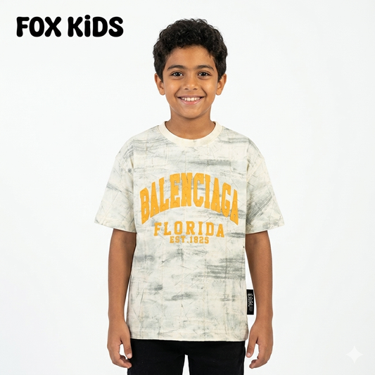 Fox Kids تيشرت اولادى with colorful cartoon design, featuring comfortable fabric and short sleeves for boys.
