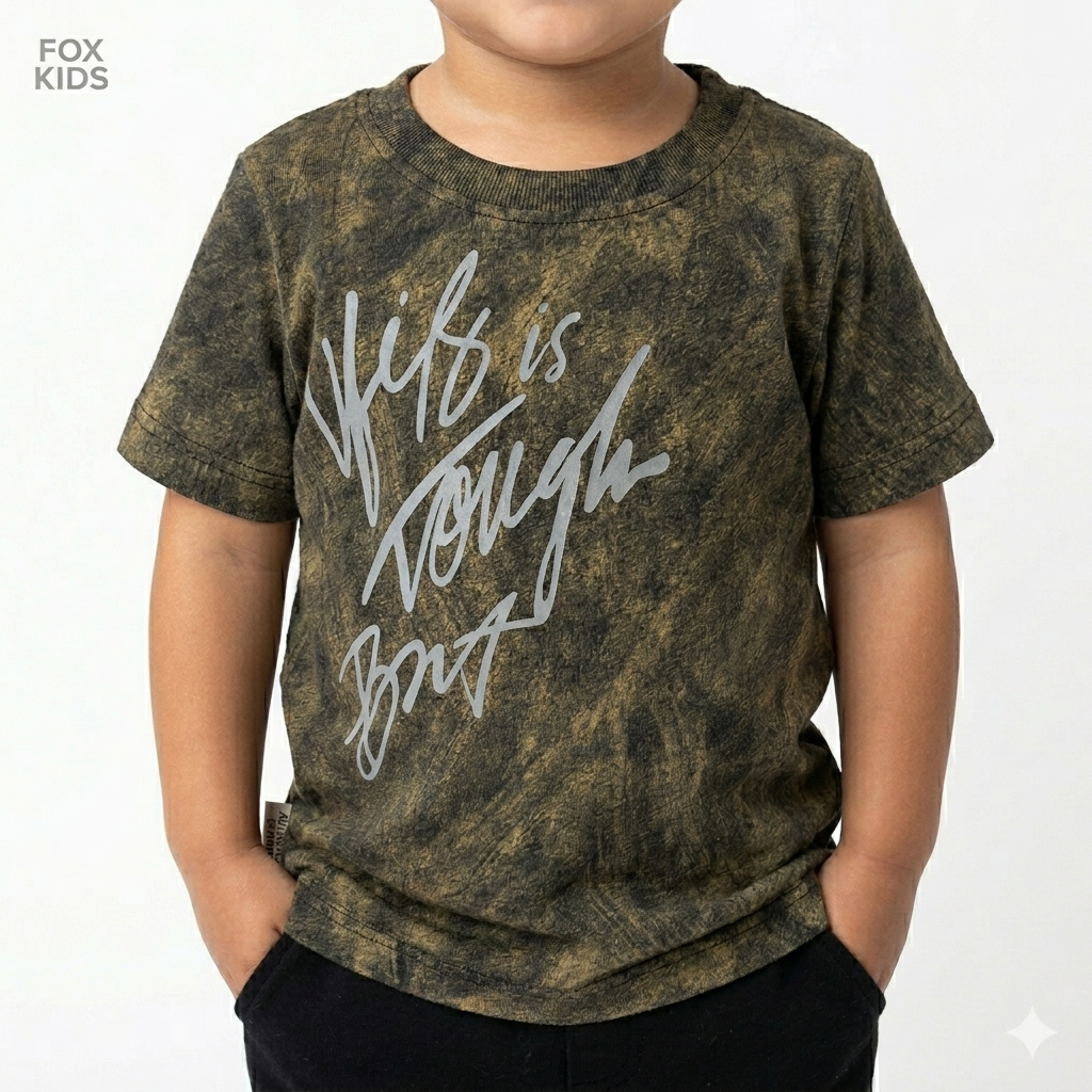 Fox Kids boys' baby T-shirt in soft fabric, featuring a colorful design, perfect for comfortable everyday wear.