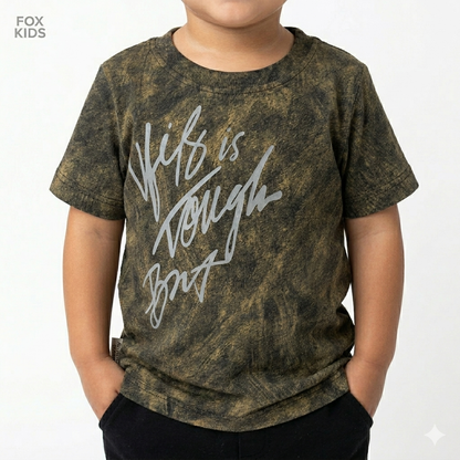Fox Kids boys' baby T-shirt in soft fabric, featuring a colorful design, perfect for comfortable everyday wear.