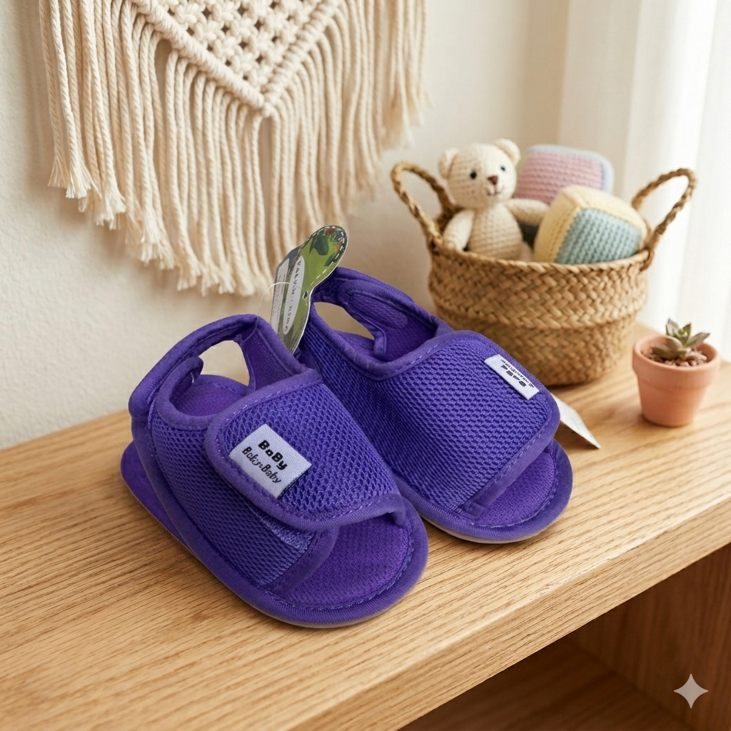 Cute baby sandals by Fox Kids with soft straps and colorful design, perfect for little feet and comfortable wear.