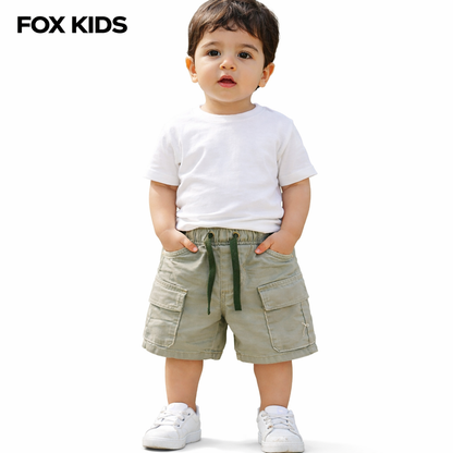 Baby boys' gabardine shorts by Fox Kids, lightweight and comfortable, shown in a casual style suitable for warm weather.