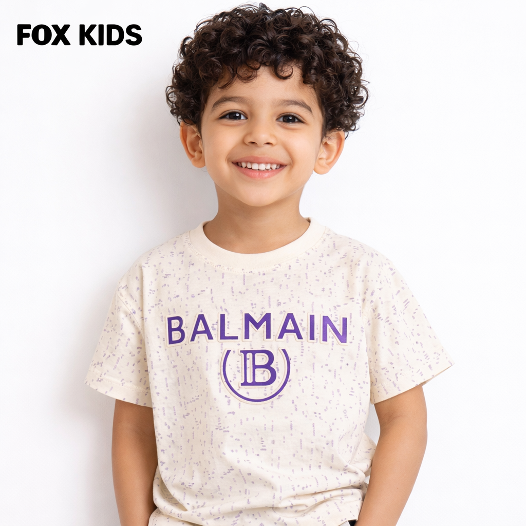 Fox Kids تيشرت أولادى مع تصميم ملون مريح وقماش قطني ناعم، مثالي للأطفال في الأنشطة اليومية.