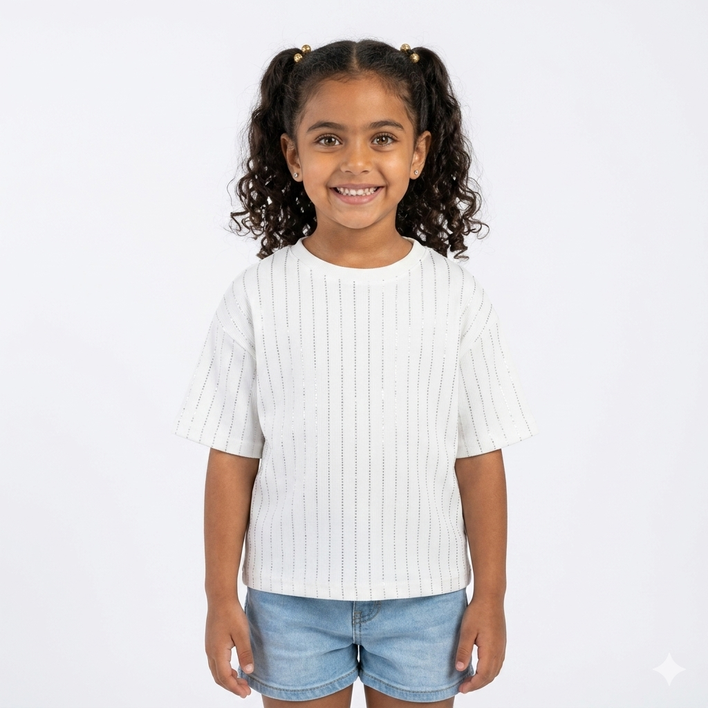 Pink girls' T-shirt by Fox Kids featuring colorful floral print on soft cotton fabric.