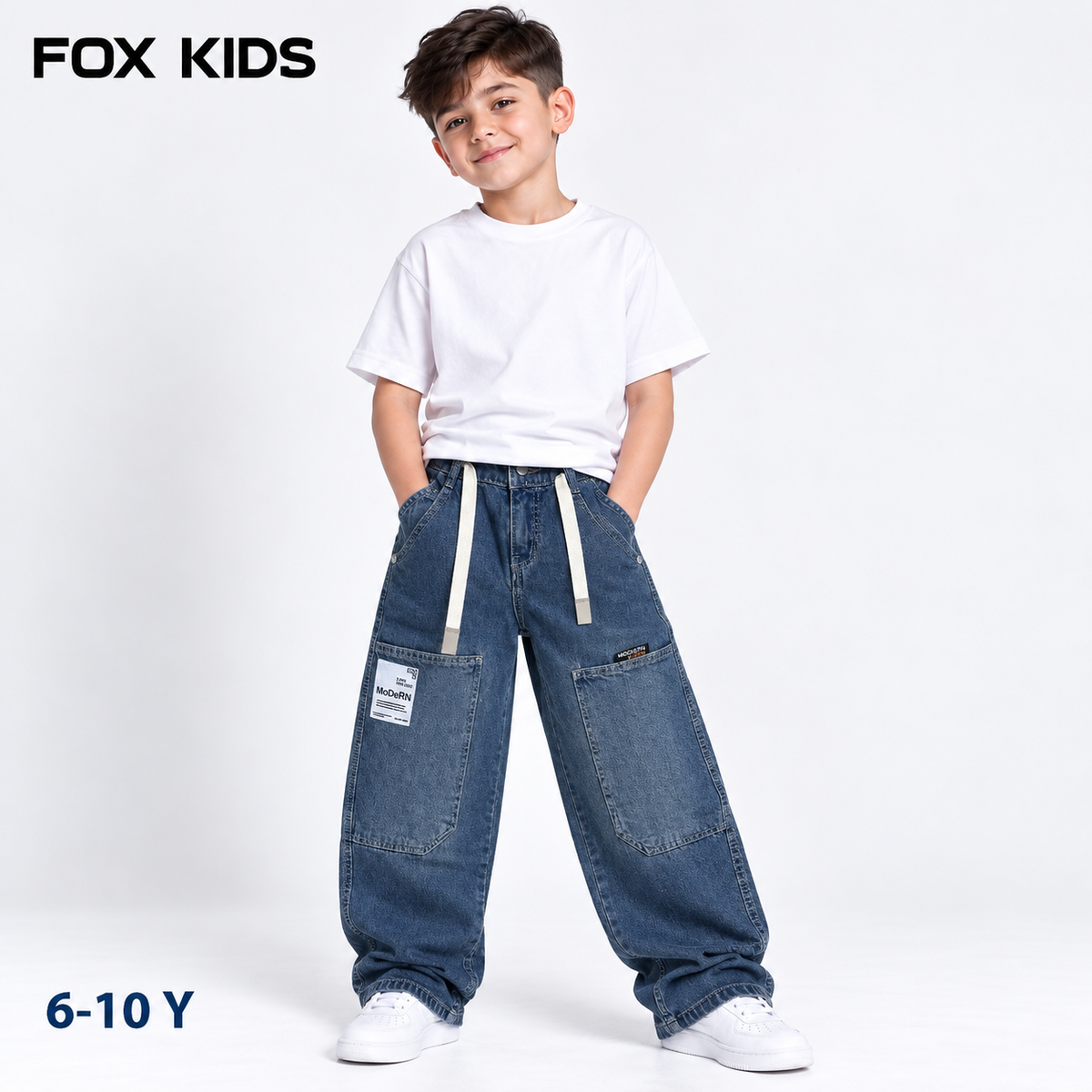 Boys Baggy Straight Leg Denim