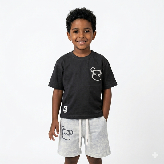 Colorful Fox Kids boys' romper, comfortable cotton fabric, featuring playful design suitable for toddlers.