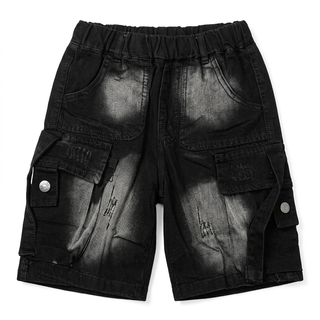 Boys' imported denim shorts
