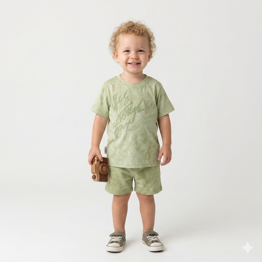 Cute baby T-shirt by Fox Kids, featuring soft fabric and colorful design, perfect for little boys.