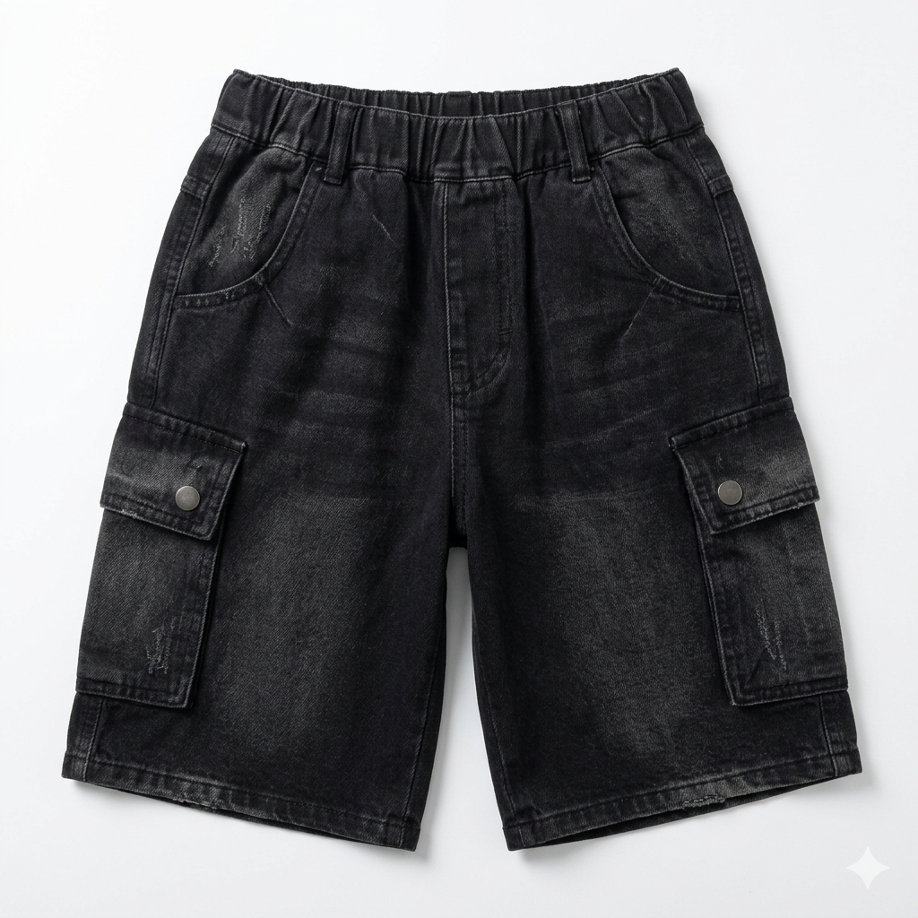 Imported boys' denim shorts