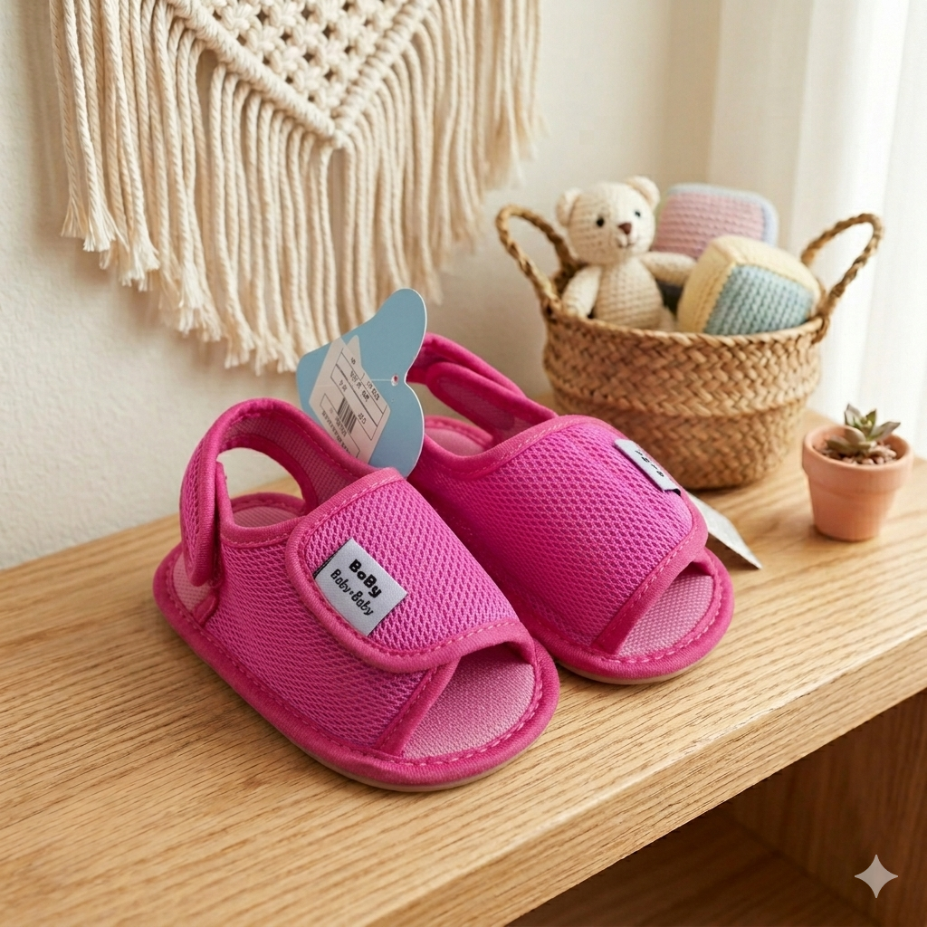 Cute Fox Kids baby sandals with soft straps and comfortable soles, ideal for little feet and toddler comfort.