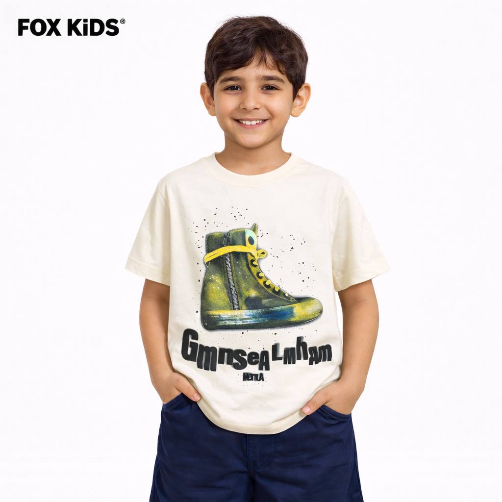 Fox Kids children's T-shirt featuring a colorful design, comfortable fabric, and a casual fit for boys.