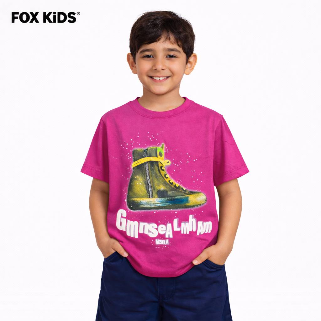 Fox Kids children's T-shirt featuring colorful design and comfortable fit, perfect for casual wear.