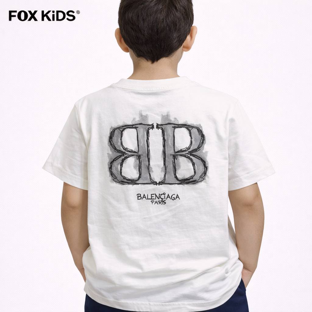 Fox Kids Balenciaga boys' T-shirt featuring a stylish design, soft fabric, and comfortable fit for kids.