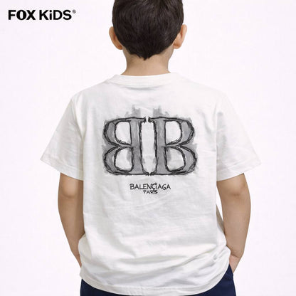 Fox Kids Balenciaga boys' T-shirt featuring a stylish design, soft fabric, and comfortable fit for kids.