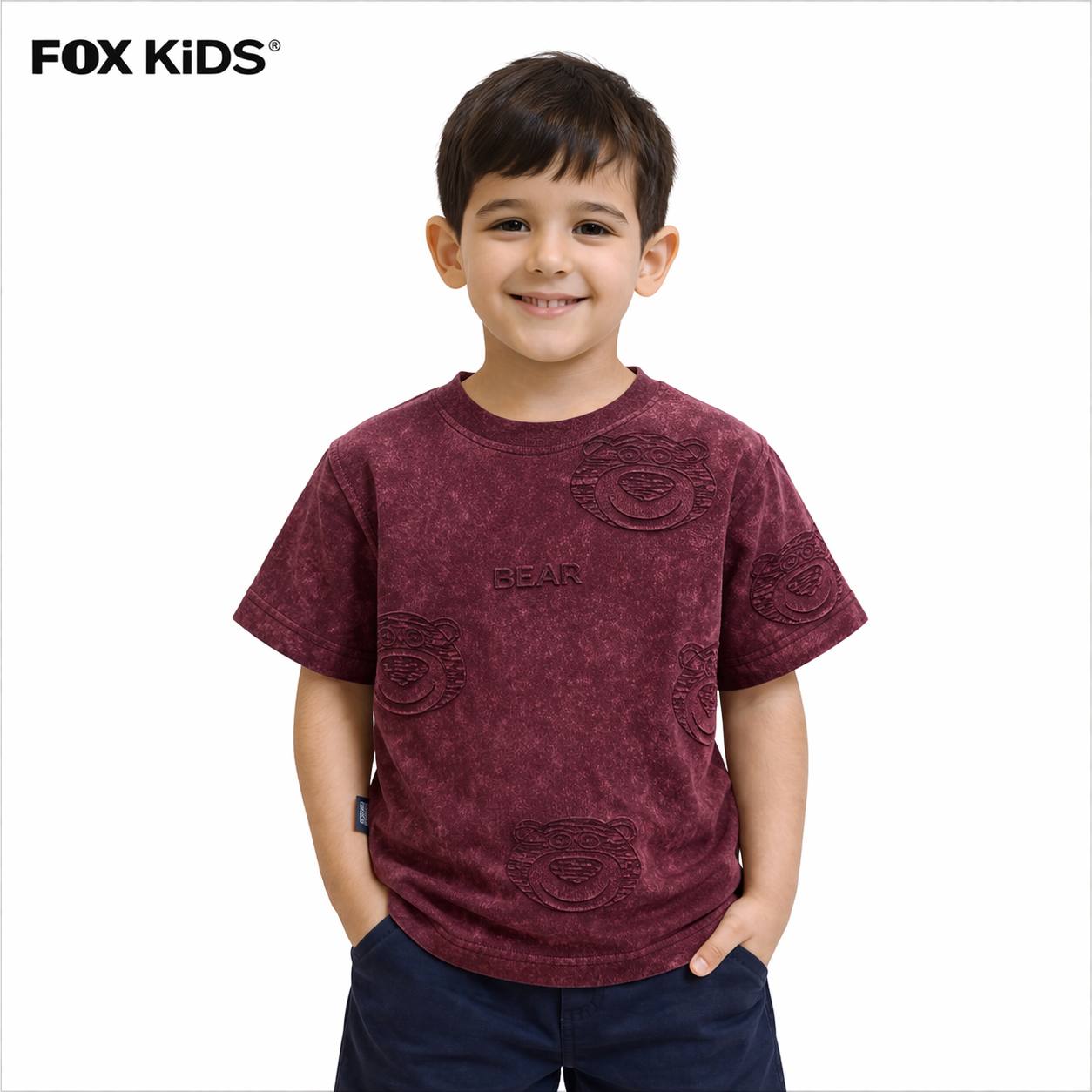 Fox Kids boys' T-shirt featuring a colorful, casual design made from soft cotton fabric.