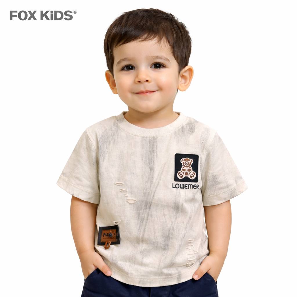 Fox Kids تيشرت اولادى with colorful cartoon design, soft fabric, and comfortable fit for boys.