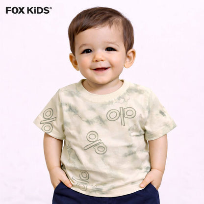 Baby boys' T-shirt by Fox Kids, soft fabric with playful print, suitable for casual wear and comfortable for little boys.