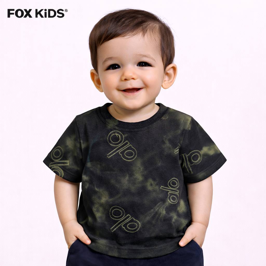 Cute baby boy's T-shirt from Fox Kids with colorful design, soft fabric, perfect for comfortable daily wear.