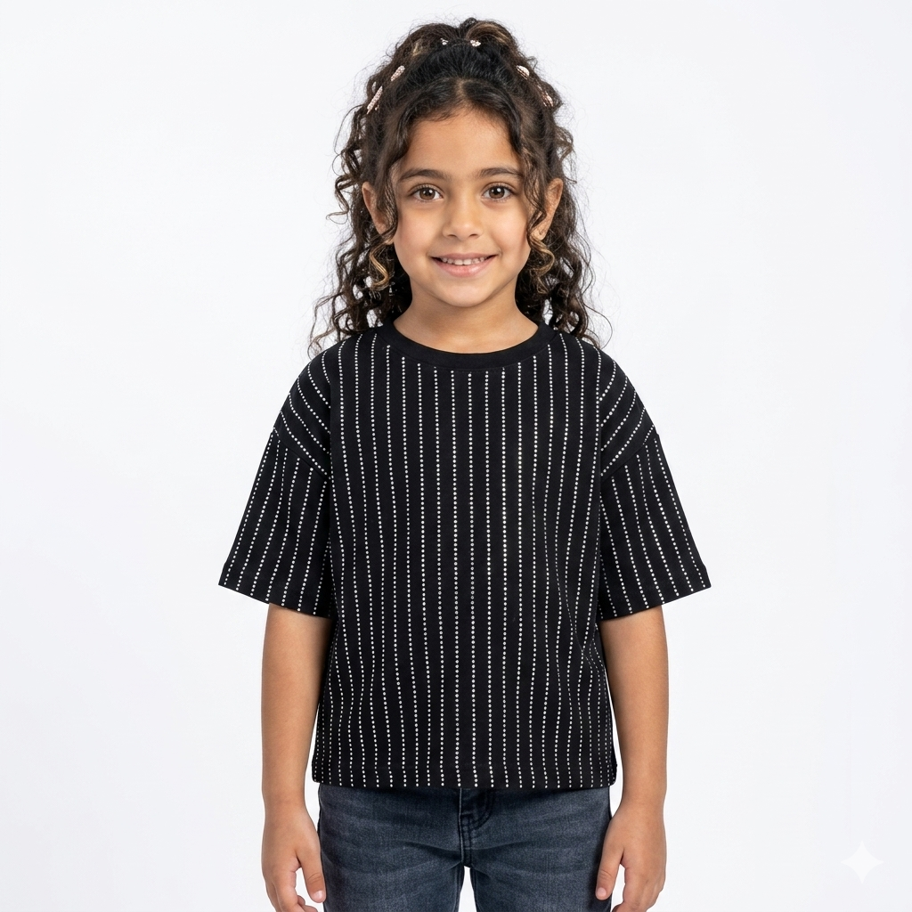 Pink girls' T-shirt by Fox Kids featuring playful design and comfortable fit, ideal for casual wear and everyday activities.