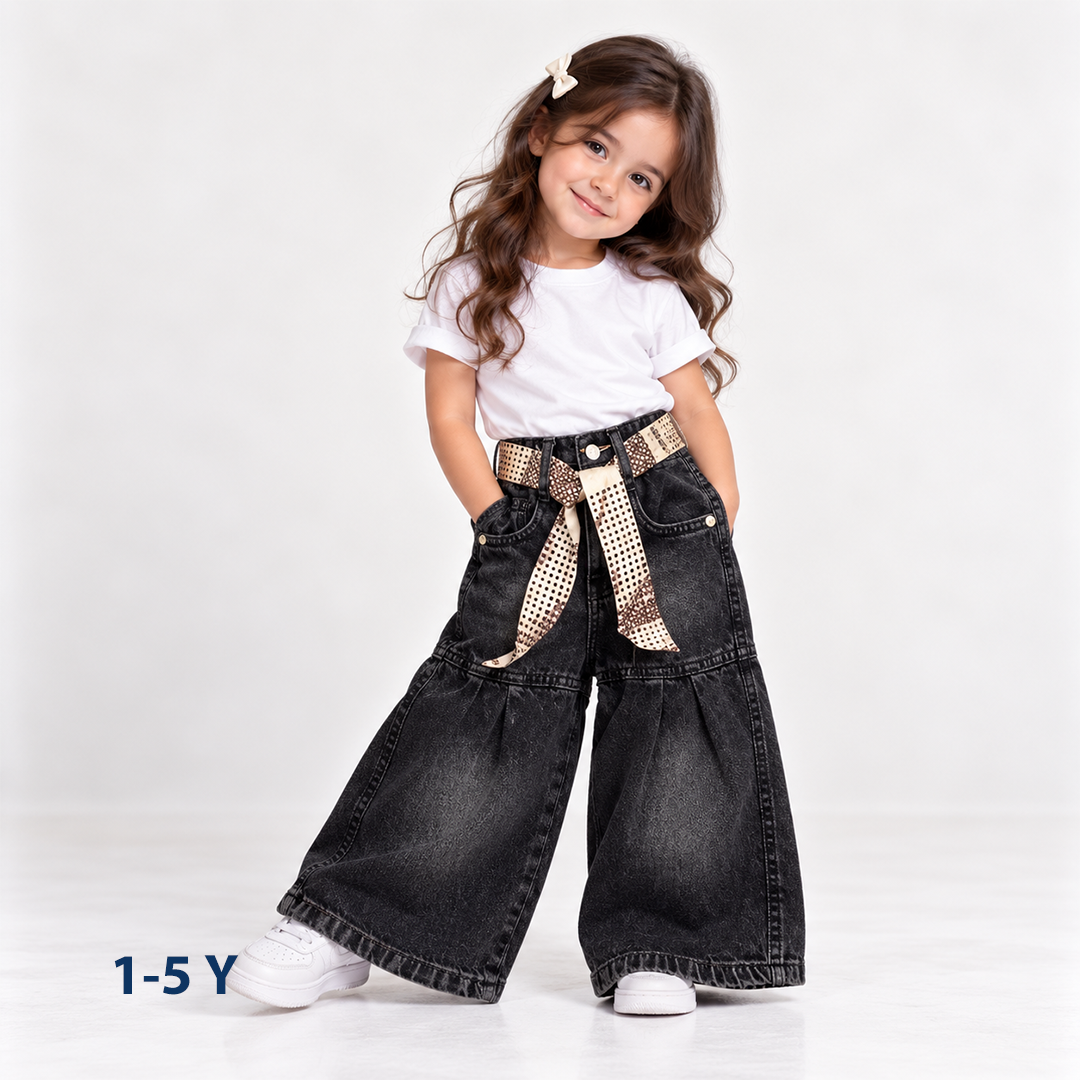High-Waist Wide-Leg Jeans