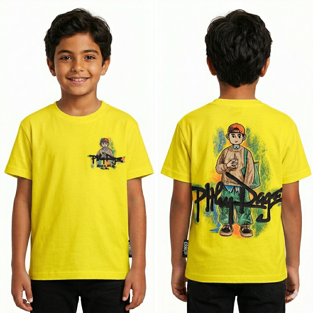 Fox Kids children's T-shirt with colorful design, soft fabric, and comfortable fit, ideal for kids' casual wear.