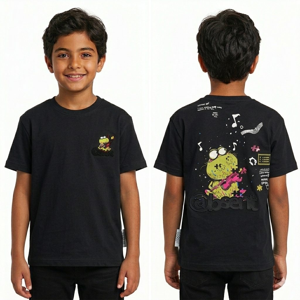 Fox Kids تيشرت أولادى with colorful cartoon design, soft fabric, and comfortable fit for children.