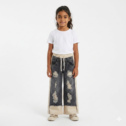 Pink girls' pants from Fox Kids featuring comfortable fabric and stylish fit, suitable for casual wear.
