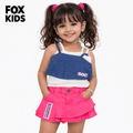 Colorful girls' socks by Fox Kids, featuring playful patterns and soft fabric, perfect for comfortable everyday wear.