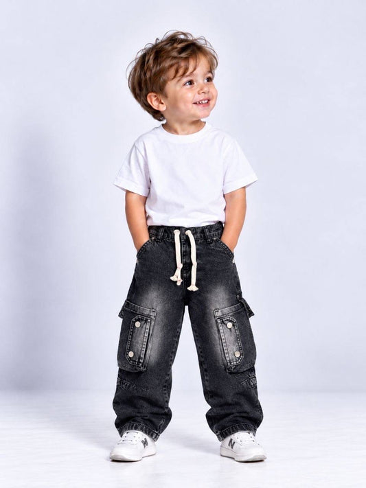 Boys Baggy Straight Denim