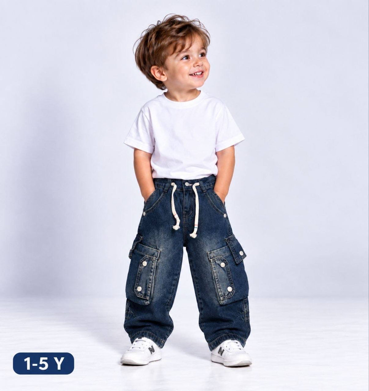 Boys Baggy Straight Leg Denim