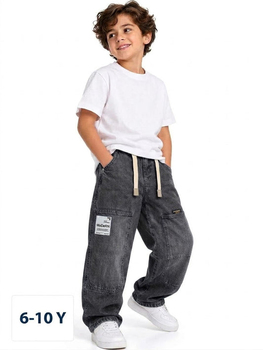 Boys Baggy Straight Leg Denim
