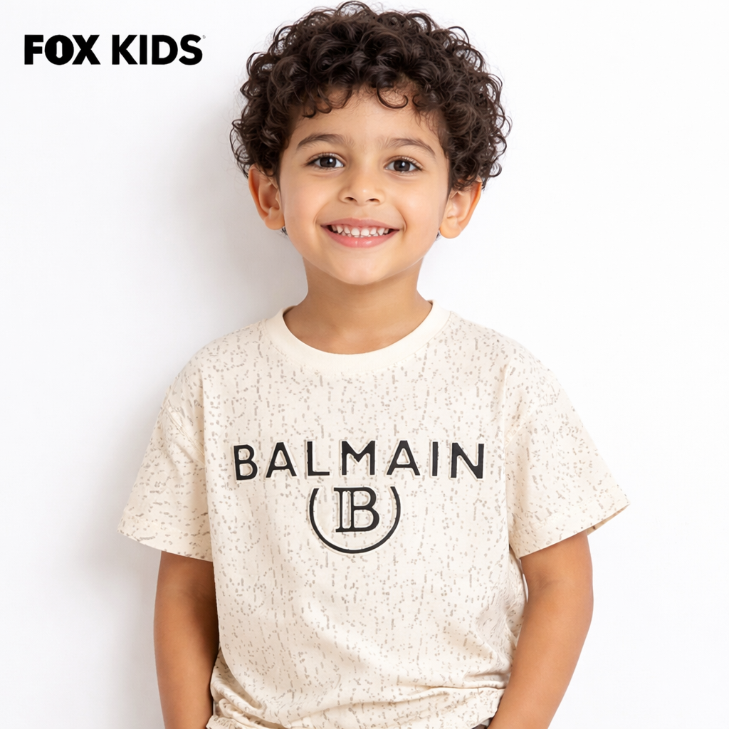 Fox Kids boys' T-shirt featuring colorful cartoon design, casual fit, and soft fabric for comfortable wear in kids' clothing.