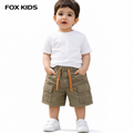 Baby boys' gabardine shorts by Fox Kids, featuring a comfortable design and stylish look for little boys.