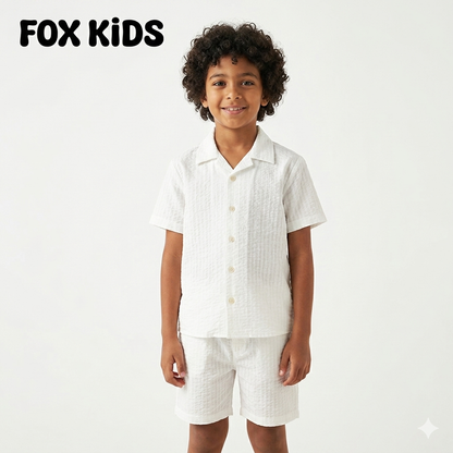 Soft cotton baby romper from Fox Kids with long sleeves and cozy fabric, perfect for comfortable everyday wear.