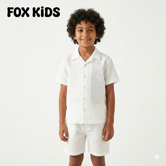 Soft cotton baby romper from Fox Kids with long sleeves and cozy fabric, perfect for comfortable everyday wear.